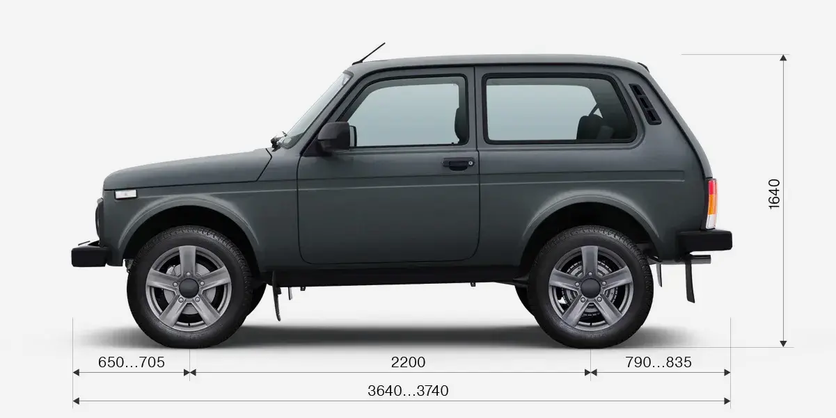 LADA Niva Legend, bočný profil